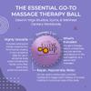 YOGA TUNE UP Therapy Balls in Tote by Tune Up Fitness - Massage Balls for Trigger Point, Pressure Point & Myofascial Release - Use as Single or Peanut Ball for Pain Relief & Relaxation (Deep Purple) view 3