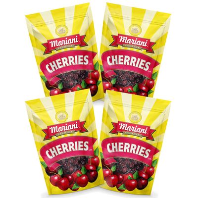 Mariani Dried Cherries - Healthy Snacks for Kids and Adults, Dried Fruit, Vegan Snacks, Gluten Free Snacks, 5 Ounces (Pack of 4)