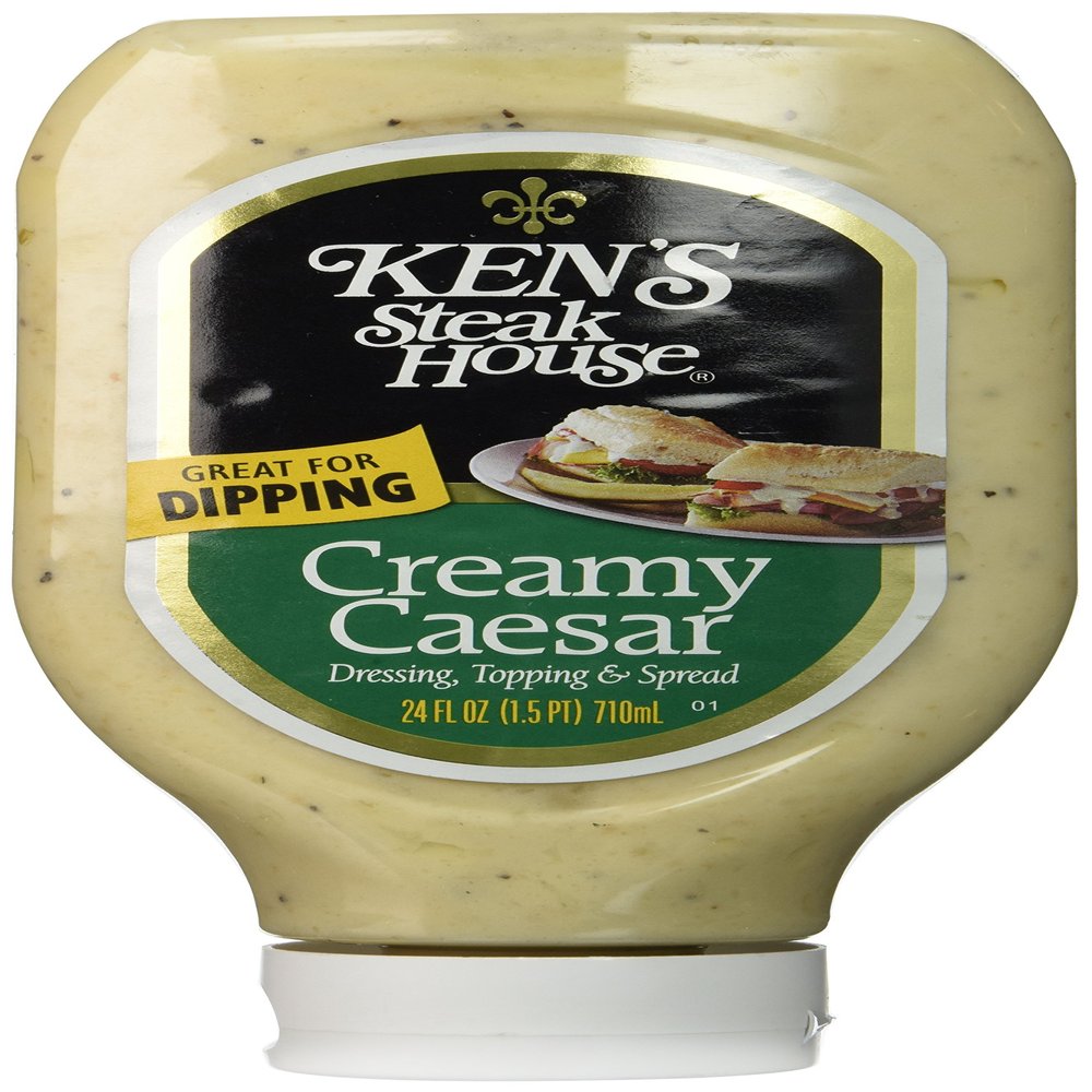 KENS Steak House Creamy Caesar Dressing Squeeze Bottle - 24 Oz