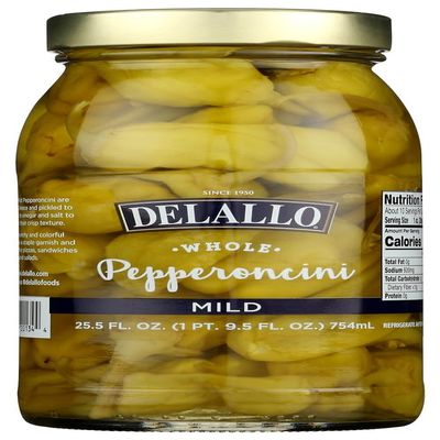 DeLallo Pepperoncini, Mild 25.5 OZ (Pack of 12)