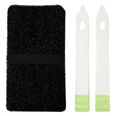 Sunbelm HA1300 Tomb Cleaning Headstone Sponge with Letter Polishing Brush, Size: Headstone Sponge: Approx. 6.1 x 3.5 inches (15.5 x 9 cm), Letter Polishing Brush: 6.3 x 0.9 inches (16 x 2.2 cm)