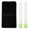 Sunbelm HA1300 Tomb Cleaning Headstone Sponge with Letter Polishing Brush, Size: Headstone Sponge: Approx. 6.1 x 3.5 inches (15.5 x 9 cm), Letter Polishing Brush: 6.3 x 0.9 inches (16 x 2.2 cm) view 1