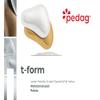 Pedag T-Form | German Made | Metatarsal Foot Pads for Pain Relief | Anatomically Correct | Vegetable Tan Leather | Self Adhesive | White | Size Large, Fits US W11-13 /US M 8-10 | 3 Pairs view 2