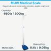 Adam Equipment MUW 300L Ultrasonic Height and Digital Health Scale, 300kg Capacity, 50g Readability view 2