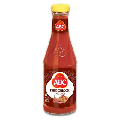 ABC Fried Chicken Chili Sauce, 11.3 Oz, Spicy Sriracha Style Sambal, No MSG, Umami Flavor, Indonesian BBQ Dip Made with Chili & Garlic