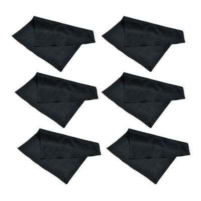 6 Pack Progo Microfiber Cleaning Cloth - for Screens, Camera Lenses, Glasses, iPad, Tablet, iPhone, Cell Phone, Laptop, LCD TV Screens and Any Other Delicate Surface.
