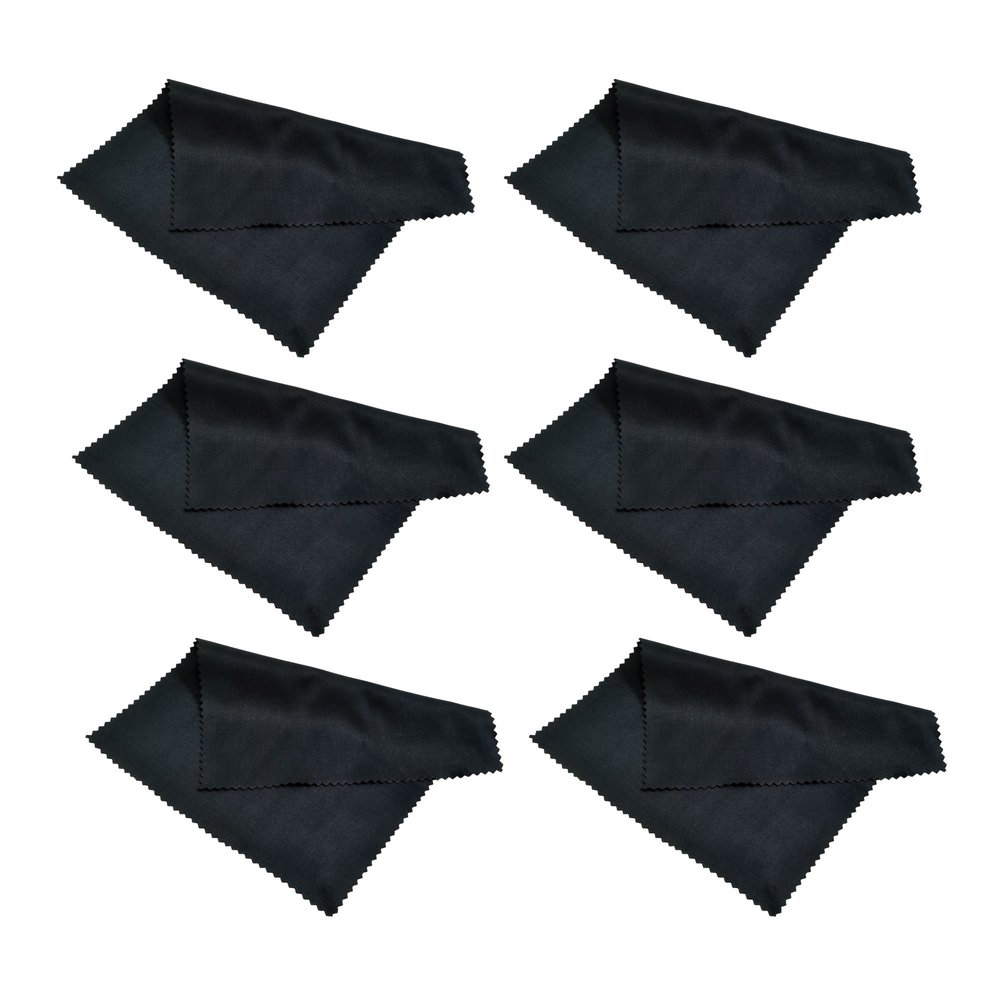 6 Pack Progo Microfiber Cleaning Cloth - for Screens, Camera Lenses, Glasses, iPad, Tablet, iPhone, Cell Phone, Laptop, LCD TV Screens and Any Other Delicate Surface.