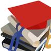 3" Round ~ Red Graduation Cap & Books Stack Birthday ~ Edible Cake/Cupcake Topper!!! view 1