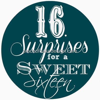 3" Round ~ 16 Surprises For A Sweet 16 Birthday ~ Edible Cake/Cupcake Topper!!!
