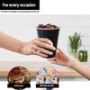 Hanna K. Signature Collection Black Plastic Cups 18 Oz. Solid Color Premium Heavy Weight Disposable Party Cups 600 Count - Elegant & Durable, Perfect for Parties, Weddings & Everyday Use view 3