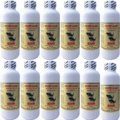 Golden Alaska Deep Sea Fish Oil 1000 mg - 300 Softgels (12 Pack)
