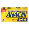 ANACIN Fast Pain Relief Pain Reducer Aspirin Tablets, 100 Tabs (Pack of 6) view 2