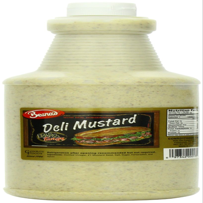 Beano's Bold & Tangy Deli Mustard, 4/32 Ounce Bottles