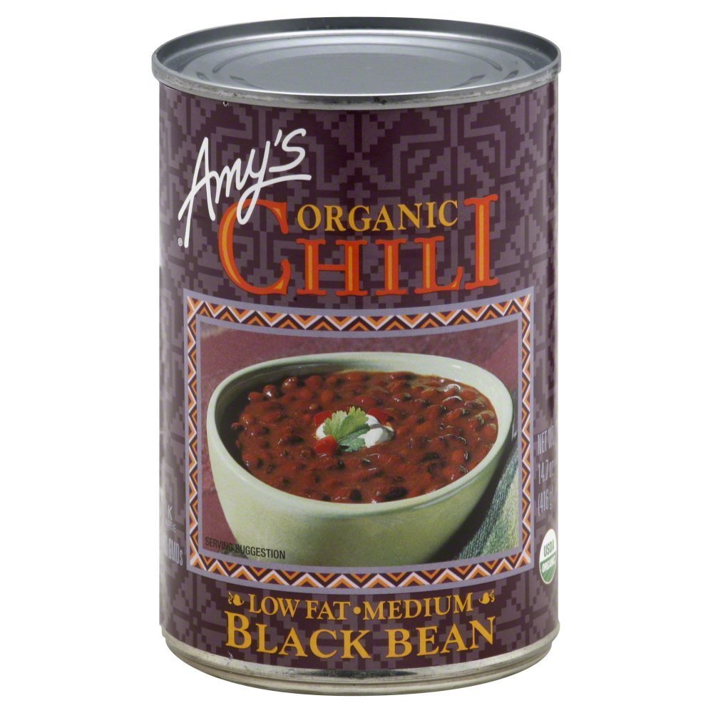 Amy's Organic Chili Low Fat Medium Black Bean - 12 oz