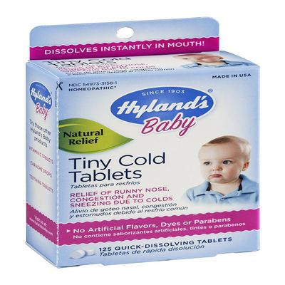 Hyland's Baby Tiny Cold Tablets 125 ea (Pack of 8)8