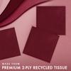 Creative Converting 50-Count Touch of Color Paper Beverage Napkins, Burgundy, 5 x 5" (803122B) view 2