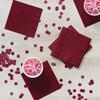 Creative Converting 50-Count Touch of Color Paper Beverage Napkins, Burgundy, 5 x 5" (803122B) view 4