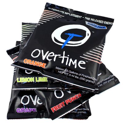 Overtime 2.5 Gallon Powder Sugar-Free Electrolyte Replacement Pouch, 35Qty