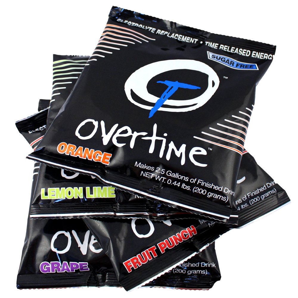 Overtime 2.5 Gallon Powder Sugar-Free Electrolyte Replacement Pouch, 35Qty