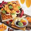 A Gift Inside Sweet Bloom Dried Fruit Deluxe Tray Basket Arrangement for Holiday Birthday Healthy Snack Business Kosher view 2