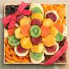 A Gift Inside Sweet Bloom Dried Fruit Deluxe Tray Basket Arrangement for Holiday Birthday Healthy Snack Business Kosher view 3