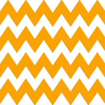 1/8 Sheet ~ Orange Chevron Background Birthday ~ Edible Cake/Cupcake Topper!!!