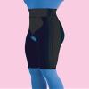 2016XXL PT# 2016XXL- Girdle Compression Above Knee Spndx Contact Zip 2XL 51-55 Blk Ea by, Frank Stubbs Co Inc view 1