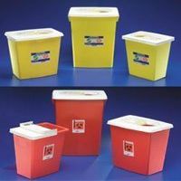 8989PG2 PT# 8989PG2- Container Sharps Chemosafety Hinged Yellow 18gal 5/Ca by, Kendall Company