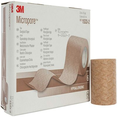 3M-1533-2 Tape Micropore - Lf Paper 2"X10Yd Tan 6/Bx by 3M Part No. 15.