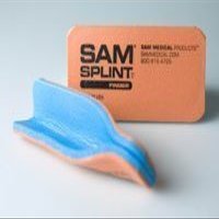 1213 Splint Flatfold Sam Aluminum Foam Orange/Blue 10/Pack Part# 1213 by The Seaburg Co, Inc Qty of 1 Pack