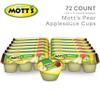 Mott's Pear Applesauce, 4 Oz Cups, 72 Count (12 Packs Of 6), No Artificial Flavors, Good Source Of Vitamin C, Nutritious Option For The Whole Family view 3