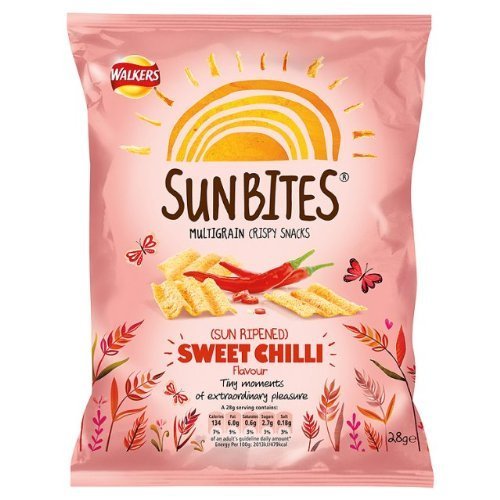 Crisps Walkers Sunbites Sweet Chilli Snacks 15X28G