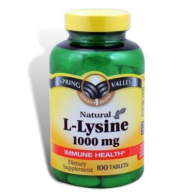Spring Valley - L-Lysine 1000 mg, 100 Tablets