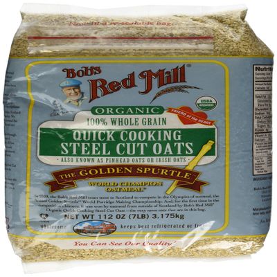 Bob's Red Mill Organic Quick Cooking Steel Cut Oats, 112 oz (7 lb)