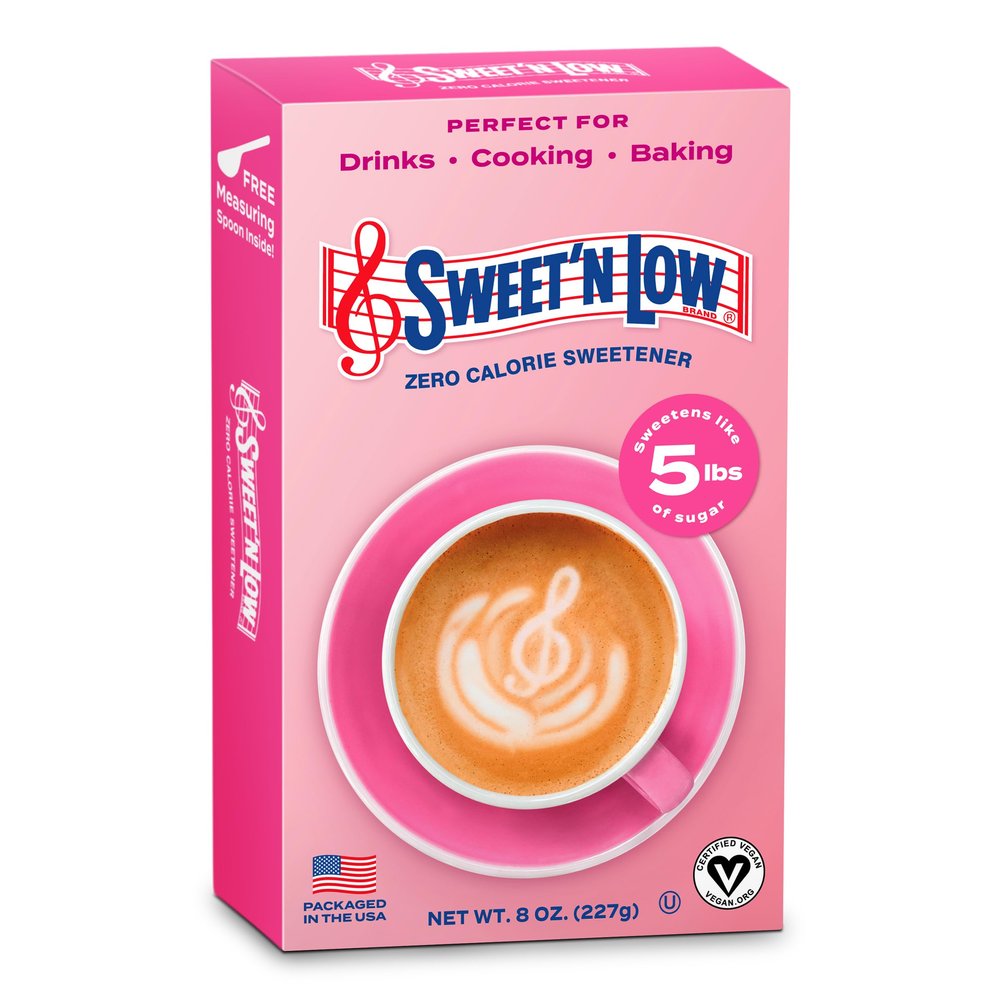 Sweet'N Low Zero Calorie Bulk Sweetener, 8 oz. Box, Granulated Sugar Substitute for Baking, Coffee, Tea and More, Kosher & Gluten Free, Low Glycemic Index