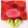 Scott's Cakes Milk Chocolate Tropical Banana Italian Butter Cream Candies with Chartreuse Foils in a 1 Pound Pink Roses Box view 1