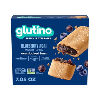 Gluten Free by Glutino Breakfast Bars, Blueberry, 1.41 oz ( 5 Bars )