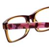 Calabria 857 Rectangular Reading Glasses +3.00 Wine Red Women Colorful Readers Multi Colored Unique Stylish Trendy view 4