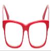 Calabria 857 Rectangle Reading Glasses +1.00 Red Women Designer Colorful Readers Multi Color Unique Stylish Trendy view 2