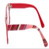 Calabria 857 Rectangle Reading Glasses +1.00 Red Women Designer Colorful Readers Multi Color Unique Stylish Trendy view 3