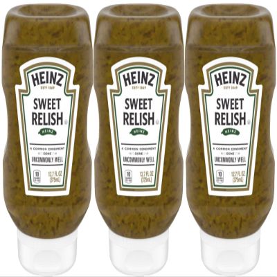 Heinz Sweet Relish 12.7 Ounce Bottle (Pack of 3)