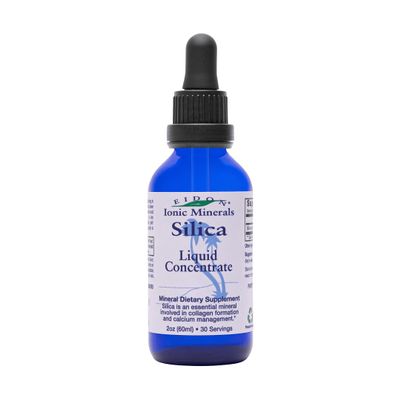 Eidon Liquid Silica Mineral Concentrate - Silica Supplement for Hair, Skin, and Nails, Supplement Drops to Support Collagen Production & Hair Loss for Women & Men, Helps Manage Calcium- 2 oz