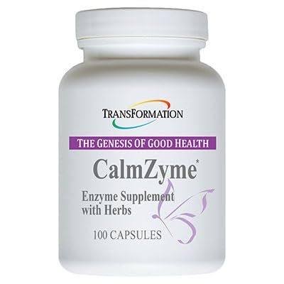 Transformation The Genesis of Good Health Enzymes CalmZyme Supplement with Enzymes & Herbal Blend, Maximize Digestion of Nutrients, Production of Energy & Aid in Immune Support, 100 Capsules