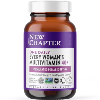 New Chapter Womens Multivitamin 40+, extra B6 & B12, Biotin for Hair Growth, D3, Vit C, Zinc for Immune & Stress Support, Gentle on an Empty Stomach, One Daily, Non-GMO, Gluten-Free, 96 Tablets