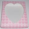 Scott's Cakes Dark Chocolate Peanut Butter Truffle Cream Filling Candies with Peach Foils in a 1 Pound Pink Heart Box view 4
