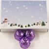 Scott's Cakes Dark Chocolate Peanut Butter Truffle Cream Filling Candies with Violet Foils in a 1 Pound Winter Wonderland Box view 1