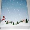 Scott's Cakes Dark Chocolate Peanut Butter Truffle Cream Filling Candies with Dark Green Foils in a 1 Pound Winter Wonderland Box view 4