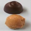 Scott's Cakes Dark Chocolate Peanut Butter Truffle Cream Filling Candies with Light Green Foils in a 1 Pound Holly Box view 2