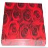 Scott's Cakes Dark Chocolate Peanut Butter Truffle Cream Filling Candies with Light Green Foils in a 1 Pound Red Roses Box view 4