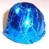 Scott's Cakes Dark Chocolate Peanut Butter Truffle Cream Filling Candies with Dark Blue Foils in a 1 Pound Pink Heart Box view 3